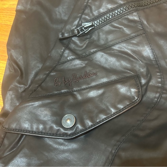 B by Burton Snowboard Ski Pants Black with Yellow Lining Mens Small - Picture 3 of 10